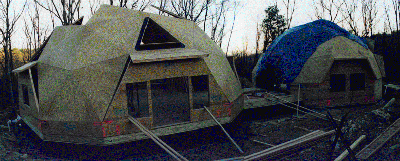 Nearly completed set of domes, Haymarket Virginia